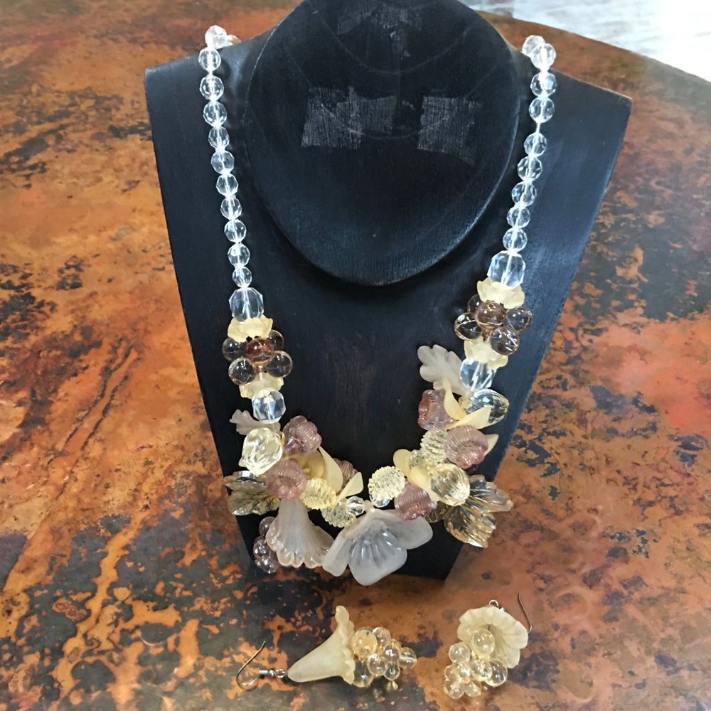 SALE! FINE JEWELRY! Showstopper Designer (NECKLACE + EARRINGS) - Picture 1 of 16